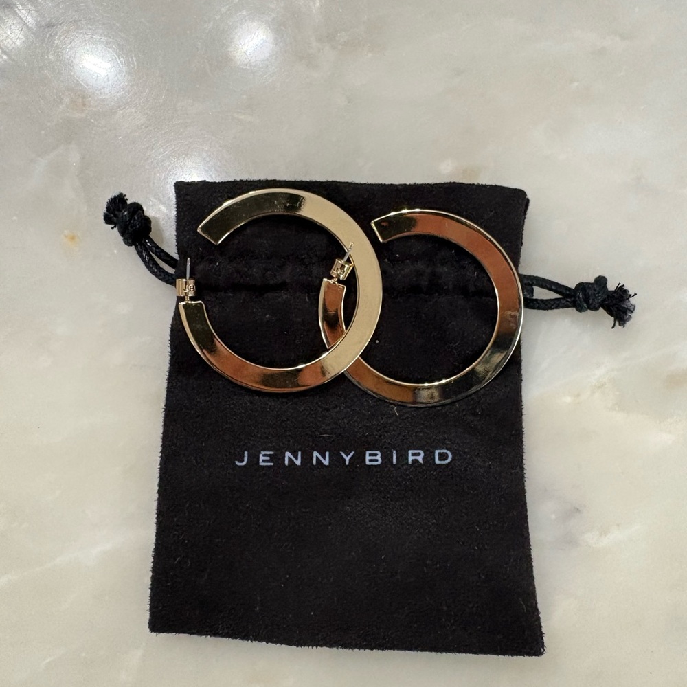 Jenny Bird Shiny Gold Hoop Earrings